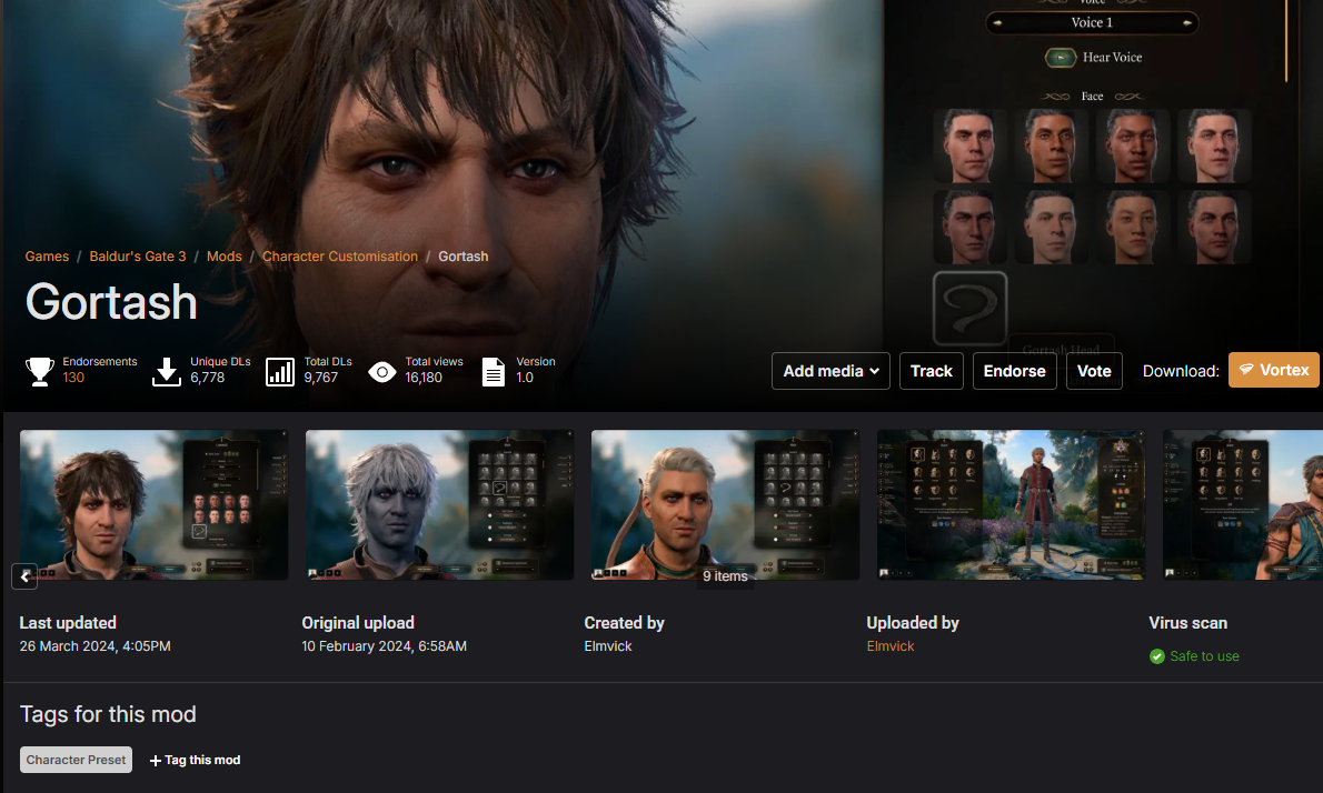 Custom character mod screenshot 9